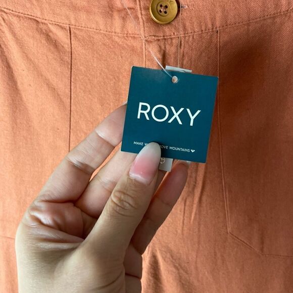 Roxy Oceanside High Waist Flared Pants Sunburn Small - Picture 5 of 11
